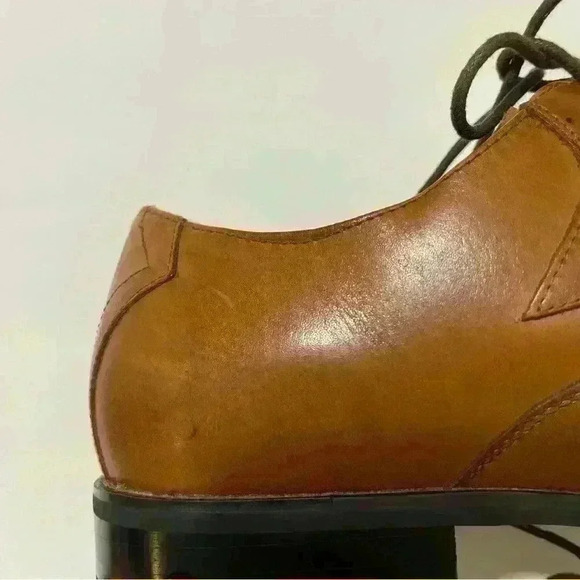Stacy Adams Sz 9.5M Cognac Garrison Wingtip Leather Oxford Shoes 24840-229 main image 9